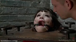 Petite life Asian pounded from towards the rear